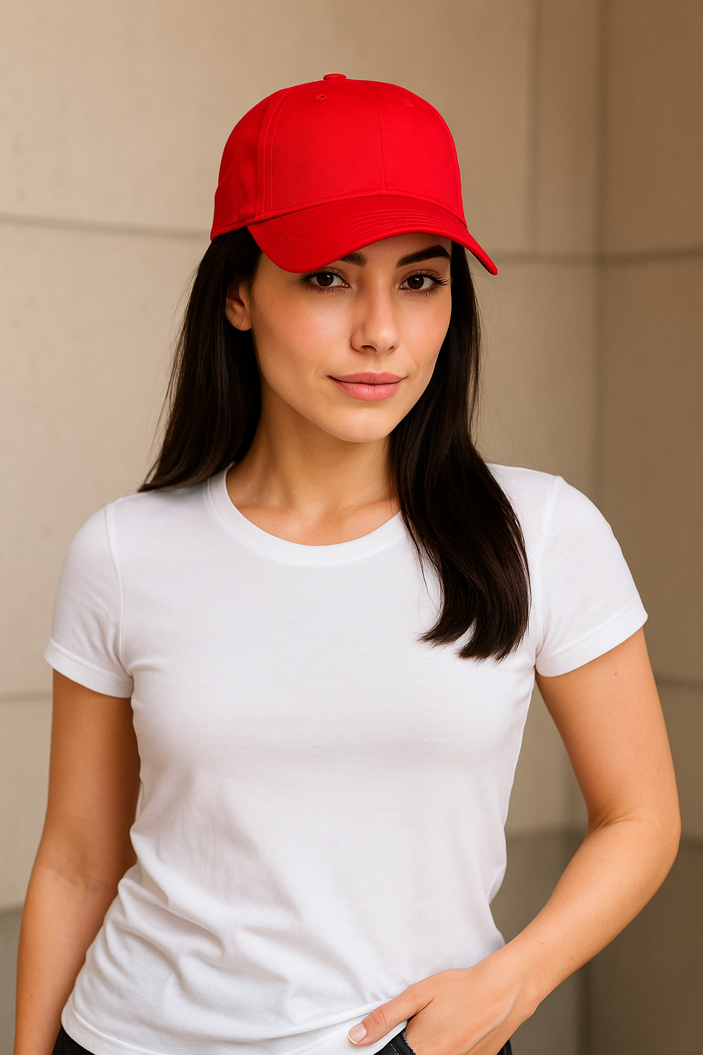 Gorra gabardina Roja